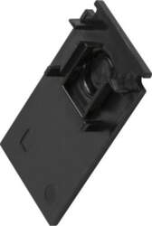 End cap for mounting track deep