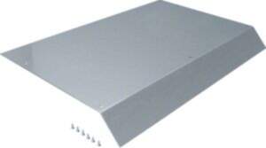 Hager blind lid 800mm 45° 100EW