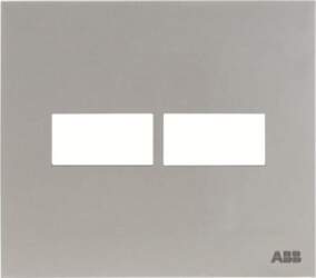 ABB Frame 1+1 modules 2-gang Silver