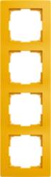 ABB Frames 4-gang yellow - Basic55