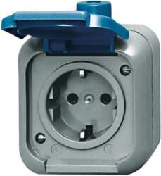 ABB SCHUKO® socket with Hinged Lid