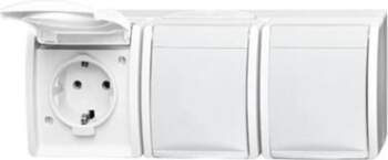 ABB SCHUKO® Triple socket with labelling