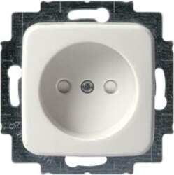 ABB Socket outlet Without imprint White