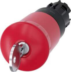 EMERGENCY STOP mushroom pushbutton, 22 mm