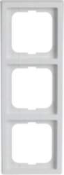 ABB Cover frame 3-gang studio white