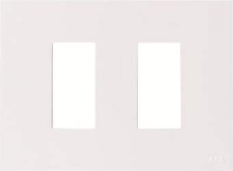 ABB Frame 1+1 modules 2-gang White