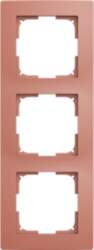 ABB Frames 3-gang red - Basic55