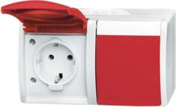 ABB SCHUKO® Double socket with labelling