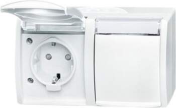 ABB SCHUKO® Double socket with labelling