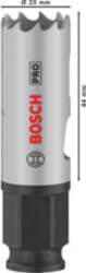 BOSCH 20 mm PRO caurumzāģis PC