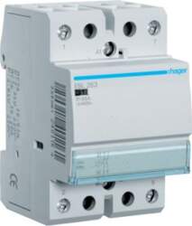 Hager Contactor 63A, 2NO, 12V ESL263