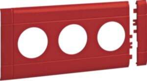 Hager Frontplate 3-gang socket BR 100