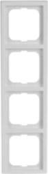 ABB Cover frame 4-gang studio white