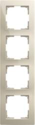 ABB Cover frame 4-gang white -