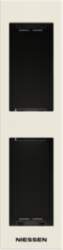 ABB Frame for profiles 2-gang White