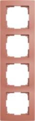 ABB Frames 4-gang red - Basic55