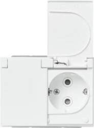 ABB Socket outlet Without imprint White