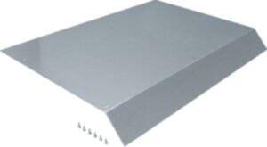 Hager blind lid 800mm 45° 100EW