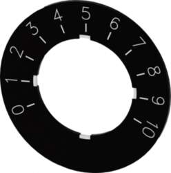 Siemens Labeling plate for potentiometer, black
