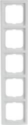ABB Cover frame 5-gang studio white