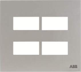 ABB Frame 1+1+1+1 modules 4-gang Silver