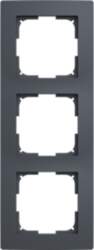 ABB Frames 3-gang grey - Basic55