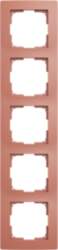 ABB Frames 5-gang red - Basic55