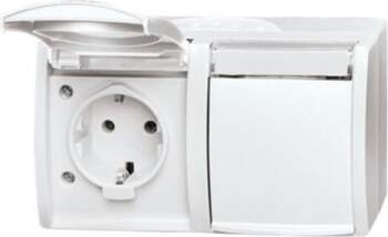 ABB SCHUKO® Double socket with labelling