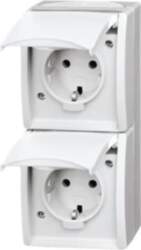 ABB SCHUKO® Double socket with labelling