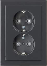 ABB Socket outlet Without imprint Anthracite