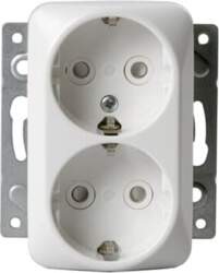 ABB Socket outlet Without imprint White