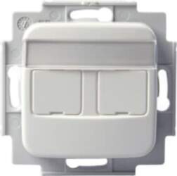 ABB Tele outlet Modular Jack White