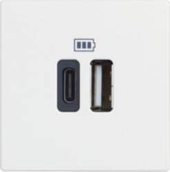 Bticino Classia Rozete USB balts (TYPE