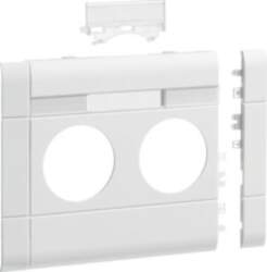 Hager Frontplate 2-gang socket BR 120