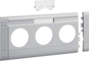 Hager Frontplate 3-gang socket BR 100