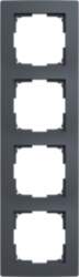 ABB Frames 4-gang grey - Basic55