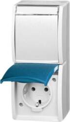 ABB SCHUKO® Double socket with labelling