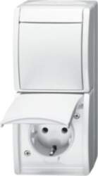 ABB Combination rocker switch with SCHUKO®