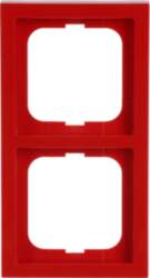 ABB Cover frame 2-gang red -