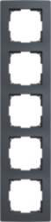 ABB Frames 5-gang grey - Basic55