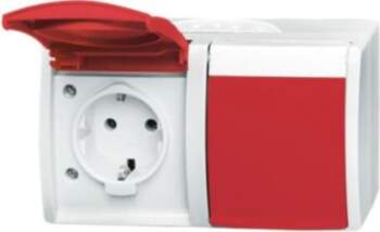 ABB SCHUKO® Double socket with labelling