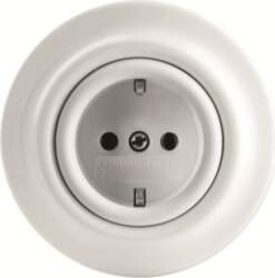 ABB SCHUKO® socket studio white -