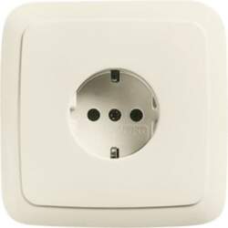 ABB SCHUKO® socket without claw white
