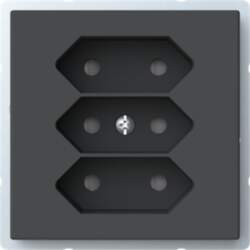 ABB Socket outlet Without imprint Anthracite