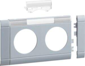 Hager Frontplate 2-gang socket lid 80