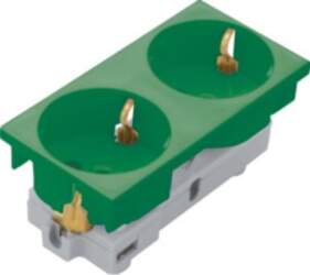Hager socket outlet 2-g Rastec 20°