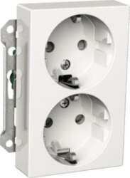 Schneider Electric Double socket-outlet, Exxact, 2P