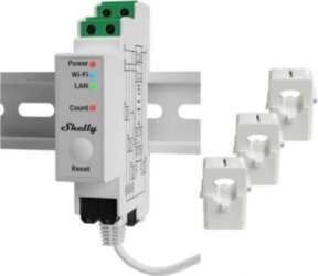 Shelly Pro 3EM 400A DIN rail