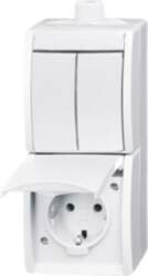 ABB Combination rocker switch with SCHUKO®
