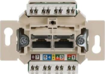 ABB Flush Mounted Inserts Cat 6
